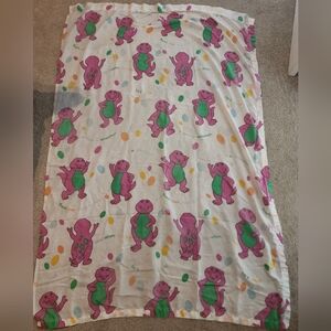 Vintage Barney Flat Sheet